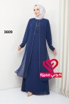 فستان سهرة 3609 كحلي