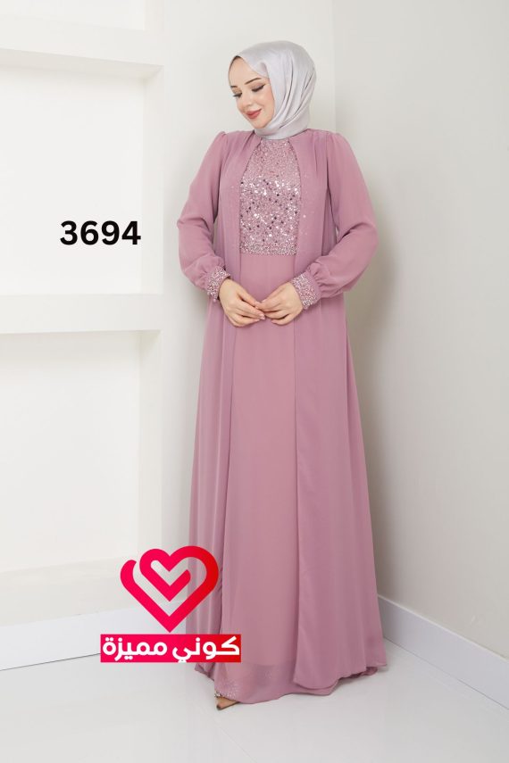 فستان 3694 زهري