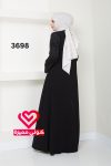 عباة 3698 اسود سادة