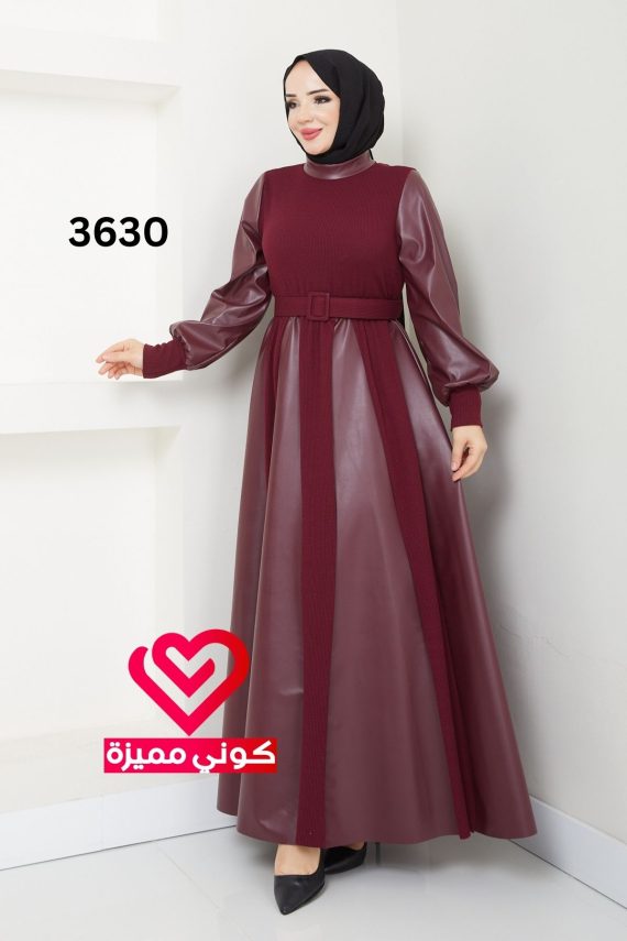 فستان 3630 خمري