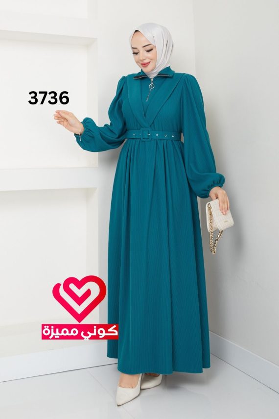 فستان 3736 تركواز