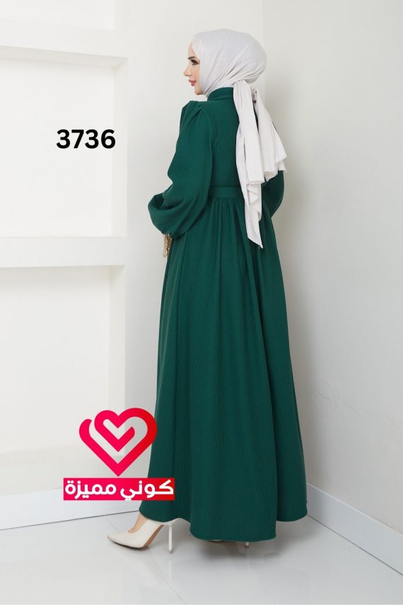 فستان 3736 زيتي